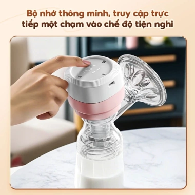 Kiumo 2 trong 1 Máy Hút Sữa Điện Đeo và Cầm Tay, Màn Hình Thông Minh, 27 Cấp Độ, Không BPA - Giá 390k