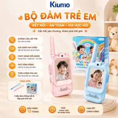 Kiumo Bộ Đàm Thoại Video Trẻ Em Gọi Video 2 Chiều Không Cần SIM - Dễ Dùng
