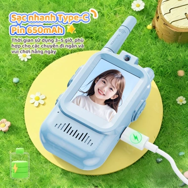 Kiumo Bộ Đàm Thoại Video Trẻ Em Gọi Video 2 Chiều Không Cần SIM - Dễ Dùng