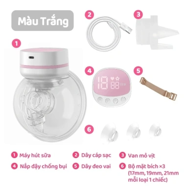KIUMO Máy Hút Sữa Đơn Không Dây 9/15 Cấp Độ Massage, Kích Thích Sữa, Giá 299.000đ 10 KIUMO Máy Hút Sữa Đơn Không Dây 9/15 Cấp Độ Massage, Kích Thích Sữa, Giá 299.000đ 10