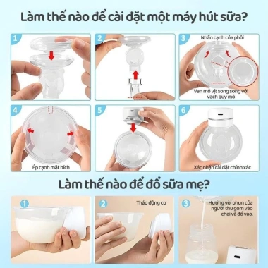 Kiumo Van Hút Sữa Đơn Không Dây 9 Cấp Độ Massage Rảnh Tay, Kích Thích Sữa, 29.000₫