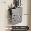 KIVA Kệ đa năng treo tường đựng dao thớt, đũa, muỗng thìa, thép carbon, lắp 2 cách - 225.000 VND 10