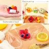 KKINGDOM 50 Đĩa Thìa nếm và Đĩa khai vị mini nhựa tái sử dụng, bộ đồ ăn bền cho tiệc mousse, tráng miệng, bánh bát 5