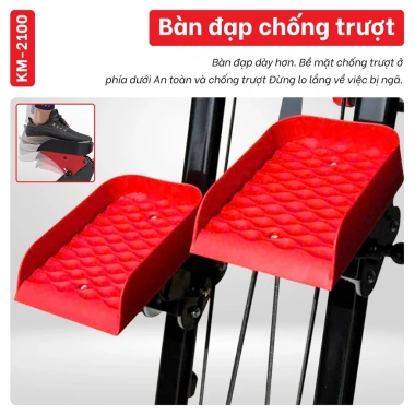 KM-2.100 Máy leo bậc thang gấp gọn - Leo núi, săn chắc cơ bắp, giảm giá 1.499.000₫