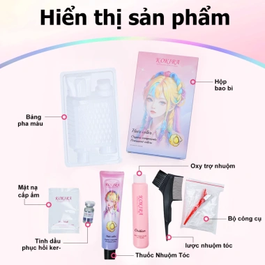 KOKIRA Thuốc Nhuộm Tóc Màu Đỏ Rượu Vang 45 - Không Tẩy, Giảm Giá 89.000đ 7 KOKIRA Thuốc Nhuộm Tóc Màu Đỏ Rượu Vang 45 - Không Tẩy, Giảm Giá 89.000đ 7