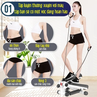 KOL BG Máy chạy bộ tại nhà STEPPER - Tặng dây kéo, giảm cân, nâng sức khỏe - 789.000₫ 7