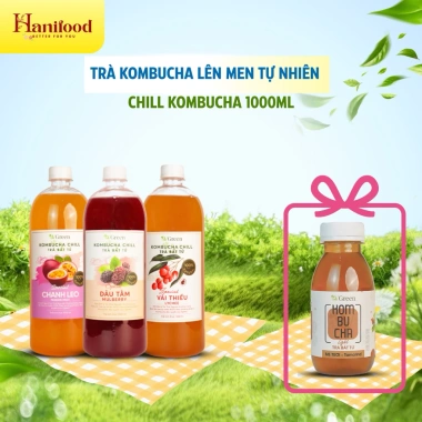 Kombucha Chill 1.000ml - Trà lên men tự nhiên, hương hoa quả tươi, giảm giá 149.000đ