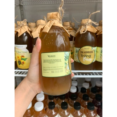 Kombucha Trăng Vàng 500ml Vgreen Chai Probiotic Giảm Giá Giá 106.250 VND 4 Kombucha Trăng Vàng 500ml Vgreen Chai Probiotic Giảm Giá Giá 106.250 VND 4