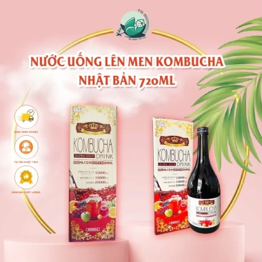 Kombucha Yuwa Nhật Bản 720ml - Nước uống probiotic giảm giá 250k giá gốc 307.5k