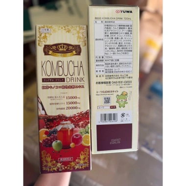 Kombucha Yuwa Nhật Bản 720ml - Nước uống probiotic giảm giá 250k giá gốc 307.5k