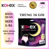 Kotex Ban Đêm Dạng Quần Cỡ L-XL - Thùng 16 Gói (2 miếng) Giá chỉ 245.000đ, bảo vệ suốt đêm không tràn