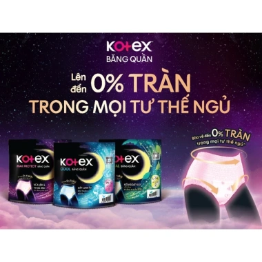 Kotex Ban Đêm Dạng Quần Cool Cỡ M-L 2 Miếng - Giá 32.440 VND Giảm Đến 40% 2 Kotex Ban Đêm Dạng Quần Cool Cỡ M-L 2 Miếng - Giá 32.440 VND Giảm Đến 40% 2