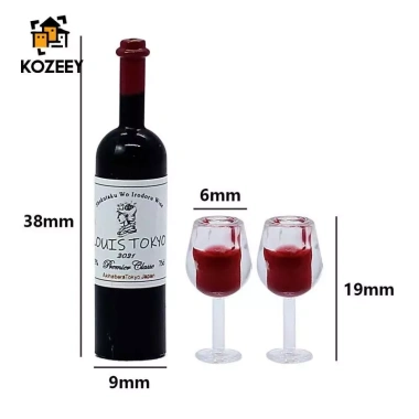 KOZEEY 1/12 Bộ phụ kiện Nhà Búp Bê: Thu Nhỏ Chai Rượu, Kính Uống, Ly Cảnh - Giá chỉ 44.000đ 2 KOZEEY 1/12 Bộ phụ kiện Nhà Búp Bê: Thu Nhỏ Chai Rượu, Kính Uống, Ly Cảnh - Giá chỉ 44.000đ 2