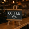 KOZEEY Bảng Phấn Gỗ Đen - Bàn Ghi Nhớ Trang Trí Nhà Nhỏ, Menu Quán Bar Café, Giá Ưu Đãi 122k