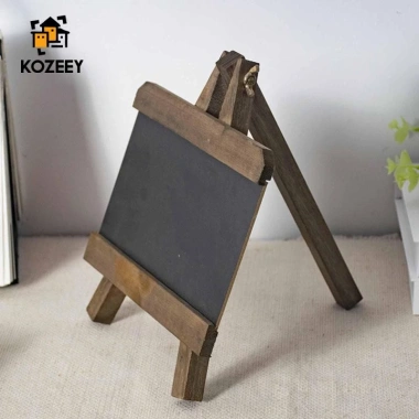 KOZEEY Bảng Phấn Gỗ Đen - Bàn Ghi Nhớ Trang Trí Nhà Nhỏ, Menu Quán Bar Café, Giá Ưu Đãi 122k 2