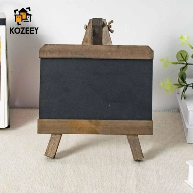 KOZEEY Bảng Phấn Gỗ Đen - Bàn Ghi Nhớ Trang Trí Nhà Nhỏ, Menu Quán Bar Café, Giá Ưu Đãi 122k 3