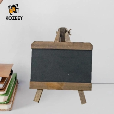 KOZEEY Bảng Phấn Gỗ Đen - Bàn Ghi Nhớ Trang Trí Nhà Nhỏ, Menu Quán Bar Café, Giá Ưu Đãi 122k 7