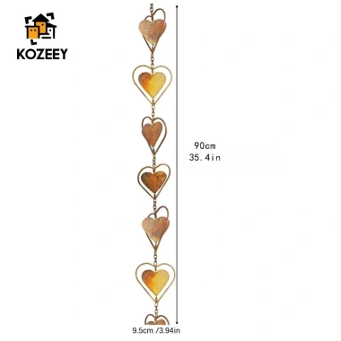 KOZEEY Dây Xích Nước Mưa Kim Loại – Thay Thế Máng Xối, Dùng Cho Mái, Sân, Gazebo, Giá 220.000 (Giảm 59.400) 7 KOZEEY Dây Xích Nước Mưa Kim Loại – Thay Thế Máng Xối, Dùng Cho Mái, Sân, Gazebo, Giá 220.000 (Giảm 59.400) 7