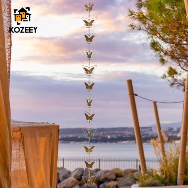 KOZEEY Dây Xích Nước Mưa Kim Loại – Thay Thế Máng Xối, Dùng Cho Mái, Sân, Gazebo, Giá 220.000 (Giảm 59.400) 9 KOZEEY Dây Xích Nước Mưa Kim Loại – Thay Thế Máng Xối, Dùng Cho Mái, Sân, Gazebo, Giá 220.000 (Giảm 59.400) 9
