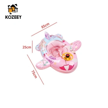Kozeey Ghế Phao Bơi Trẻ Em Vòng Tròn, Bơm Hơi Có Vô Lăng - Giá 149k