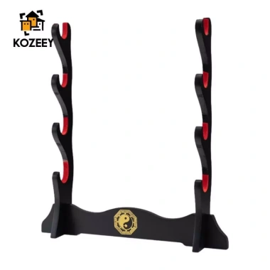 KOZEEY Giá đỡ thanh kiếm gỗ phong cách Trung Quốc - Trưng bày máy tính, dành cho học & khách, giảm 18% 13