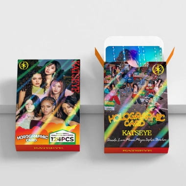 KPOP 124 Thẻ 3D Holographic LOMO - Hộp KATSEYE Photocards - Giá 71,500 VND 4