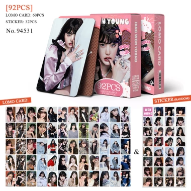 KPOP 92 Cái IVE WONYUNG Photocards LOMO Thẻ Sticker - Bộ Sưu Tập Giá Ưu Đãi 66.000₫