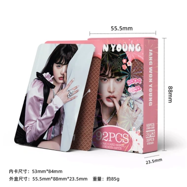 KPOP 92 Cái IVE WONYUNG Photocards LOMO Thẻ Sticker - Bộ Sưu Tập Giá Ưu Đãi 66.000₫