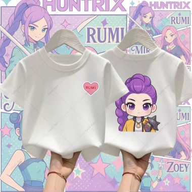 Krew Kapas Áo Thun Rujinu Huntrix Thiết Kế Hunter Nam Bé - Thời Trang Kpop Giá 85.999 VND
