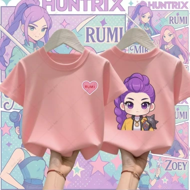 Krew Kapas Áo Thun Rujinu Huntrix Thiết Kế Hunter Nam Bé - Thời Trang Kpop Giá 85.999 VND 5