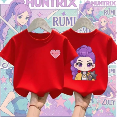 Krew Kapas Áo Thun Rujinu Huntrix Thiết Kế Hunter Nam Bé - Thời Trang Kpop Giá 85.999 VND 7