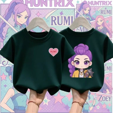 Krew Kapas Áo Thun Rujinu Huntrix Thiết Kế Hunter Nam Bé - Thời Trang Kpop Giá 85.999 VND 9
