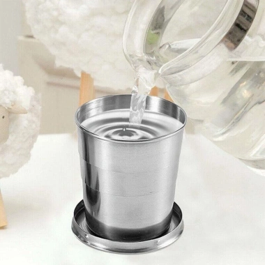KUNHEV Cốc gấp du lịch thép không gỉ di động, nhẹ, bền, giá ưu đãi 62.260₫