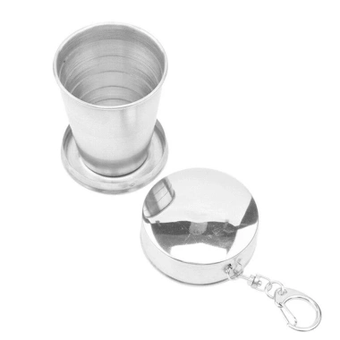KUNHEV Cốc gấp du lịch thép không gỉ di động, nhẹ, bền, giá ưu đãi 62.260₫