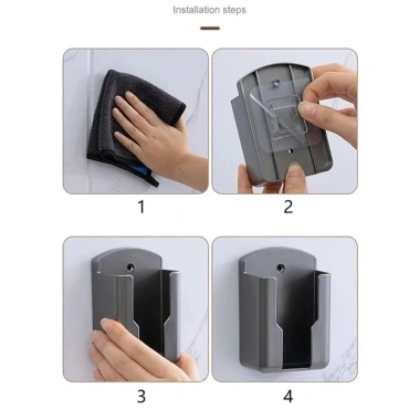 KUNHEV Giá đỡ điều khiển từ xa, hộp lưu trữ dính, treo TV & điều hòa không đục lỗ, kèm cắm điện thoại – 28,490đ