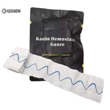 KUZHEN Huyết tĩnh Kaolin Z-Fold – Gạc chấn thương khẩn cấp, hòa tan, Dressing HOT
