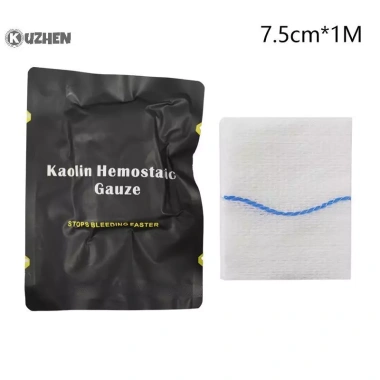 KUZHEN Huyết tĩnh Kaolin Z-Fold – Gạc chấn thương khẩn cấp, hòa tan, Dressing HOT