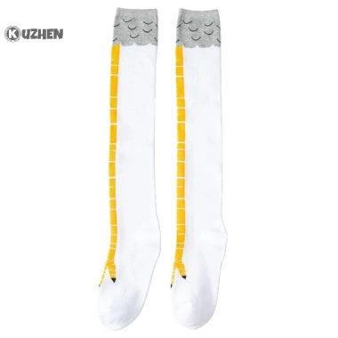 Kuzhen Tất Nữ Đầu Gối Dài Hoạt Hình 3D In Chân Gà Cotton Giá Giảm 51.235₫