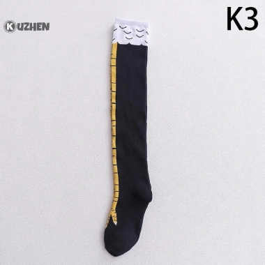 Kuzhen Tất Nữ Đầu Gối Dài Hoạt Hình 3D In Chân Gà Cotton Giá Giảm 51.235₫
