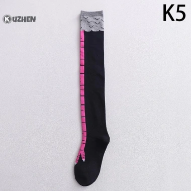 Kuzhen Tất Nữ Đầu Gối Dài Hoạt Hình 3D In Chân Gà Cotton Giá Giảm 51.235₫