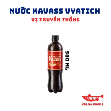 Kvass Nga Vyatich 1,5L Nước giải khát lên men lúa mạch vị ngọt chua nhẹ 49.000₫