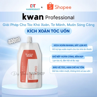 Kwan Kích Xoăn Tóc 400ml Chính Hãng - Tóc Khó Xoăn, Tơ Mảnh, Sóng Căng 170.000 Kwan Kích Xoăn Tóc 400ml Chính Hãng - Tóc Khó Xoăn, Tơ Mảnh, Sóng Căng 170.000