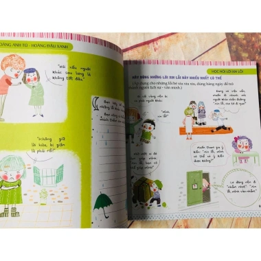 Kỹ năng sống 6-12 tuổi Hoàng Anh Tú: Cảm ơn, xin lỗi, in màu, 2 cuốn lẻ 73.500₫ 6