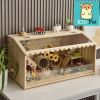 L11 Lồng gỗ mặt mica cho hamster, guinea pig, thỏ, sóc, chinchilla – Giá 380.000 VND giảm 110.200 VND