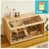 L11 Lồng gỗ mặt mica cho hamster, guinea pig, thỏ, sóc, chinchilla – Giá 380.000 VND giảm 110.200 VND 2