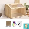 L11 Lồng gỗ mặt mica cho hamster, guinea pig, thỏ, sóc, chinchilla – Giá 380.000 VND giảm 110.200 VND 5