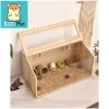 L11 Lồng gỗ mặt mica cho hamster, guinea pig, thỏ, sóc, chinchilla – Giá 380.000 VND giảm 110.200 VND 6