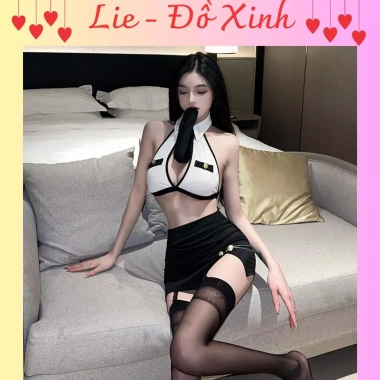 L83 Cravat Cosplay Học Sinh Nữ Cảnh Sát - Váy Ngủ Nàng Thư Ký Sexy, Giá 129k
