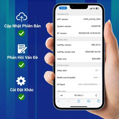 L9 CarPlay - Hỗ trợ 98% Xe có CarPlay/Android Auto, Cắm ngay - 346.000đ
