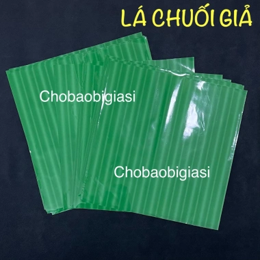 Lá chuối giả 1kg 35x35cm 120 lá cho gói chả, nem, bánh chưng, không biến dạng khi hấp luộc 113.979₫